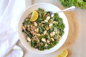 Creamy Tahini Kale and Quinoa Bowl